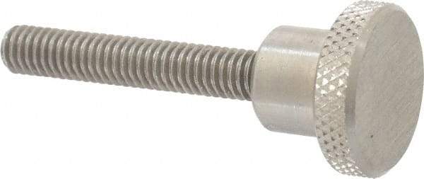 Gibraltar - 1" Head, Knurled Knob - Threaded Stem, Stainless Steel - Eagle Tool & Supply