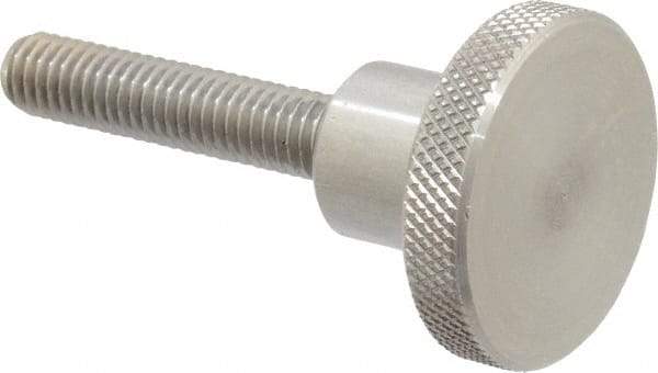 Gibraltar - 1-1/2" Head, Knurled Knob - Threaded Stem, Stainless Steel - Eagle Tool & Supply