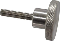 Gibraltar - 2" Head, Knurled Knob - Threaded Stem, Stainless Steel - Eagle Tool & Supply