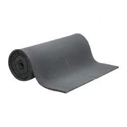Singer Safety - 25' Long x 54" Wide, Polyester Foam Roll - Gray - Eagle Tool & Supply