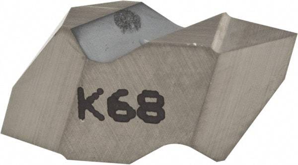 Kennametal - NTP2 Grade K68, Internal/External Partial Profile 60° Threading Insert - 0.7 to 30mm & 8 to 36 TPI Ext Pitch, 1.25 to 3.5mm & 7 to 20 TPI Int Pitch, Left Hand Insert, Uncoated, Carbide - Eagle Tool & Supply