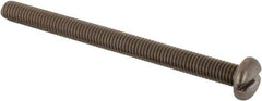Value Collection - #10-32 UNF, 2-1/2" Length Under Head Slotted Drive Machine Screw - Pan Head, Grade 18-8 Stainless Steel, Uncoated, Without Washer - Eagle Tool & Supply