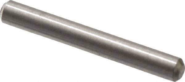 Value Collection - 1/16" Diam x 1/2" Pin Length 316 Stainless Steel Standard Dowel Pin - Bright Finish, 2 Beveled End - Eagle Tool & Supply
