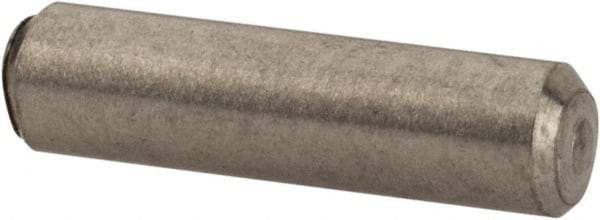 Value Collection - 3/32" Diam x 3/8" Pin Length 316 Stainless Steel Standard Dowel Pin - Bright Finish, 2 Beveled End - Eagle Tool & Supply