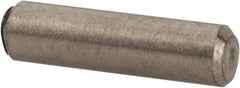 Value Collection - 3/32" Diam x 3/8" Pin Length 316 Stainless Steel Standard Dowel Pin - Bright Finish, 2 Beveled End - Eagle Tool & Supply