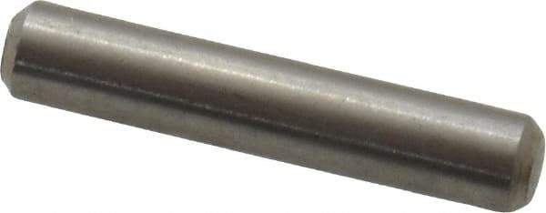 Value Collection - 3/32" Diam x 1/2" Pin Length 316 Stainless Steel Standard Dowel Pin - Bright Finish, 2 Beveled End - Eagle Tool & Supply