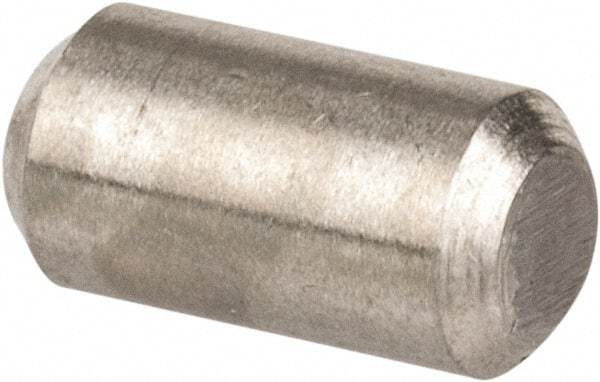 Value Collection - 1/8" Diam x 1/4" Pin Length 316 Stainless Steel Standard Dowel Pin - Bright Finish, 2 Beveled End - Eagle Tool & Supply