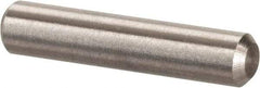 Value Collection - 1/8" Diam x 5/8" Pin Length 316 Stainless Steel Standard Dowel Pin - Bright Finish, 2 Beveled End - Eagle Tool & Supply
