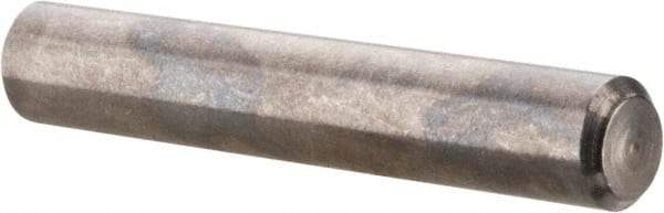 Value Collection - 1/8" Diam x 3/4" Pin Length 316 Stainless Steel Standard Dowel Pin - Bright Finish, 2 Beveled End - Eagle Tool & Supply