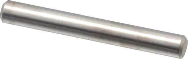 Value Collection - 1/8" Diam x 1" Pin Length 316 Stainless Steel Standard Dowel Pin - Bright Finish, 2 Beveled End - Eagle Tool & Supply