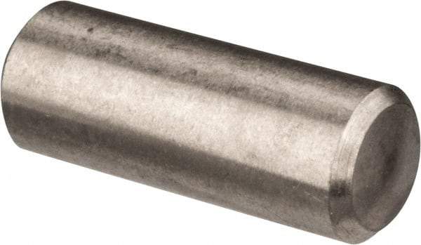 Value Collection - 3/16" Diam x 1/2" Pin Length 316 Stainless Steel Standard Dowel Pin - Bright Finish, 2 Beveled End - Eagle Tool & Supply
