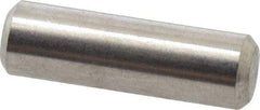Value Collection - 3/16" Diam x 5/8" Pin Length 316 Stainless Steel Standard Dowel Pin - Bright Finish, 2 Beveled End - Eagle Tool & Supply