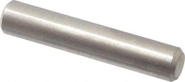 Value Collection - 3/16" Diam x 1" Pin Length 316 Stainless Steel Standard Dowel Pin - Bright Finish, 2 Beveled End - Eagle Tool & Supply