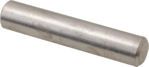 Value Collection - 1/4" Diam x 1-1/4" Pin Length 316 Stainless Steel Standard Dowel Pin - Bright Finish, 2 Beveled End - Eagle Tool & Supply