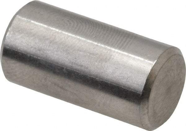 Value Collection - 3/8" Diam x 3/4" Pin Length 316 Stainless Steel Standard Dowel Pin - Bright Finish, 2 Beveled End - Eagle Tool & Supply