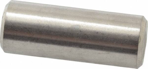 Value Collection - 3/8" Diam x 1" Pin Length 316 Stainless Steel Standard Dowel Pin - Bright Finish, 2 Beveled End - Eagle Tool & Supply