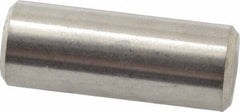 Value Collection - 3/8" Diam x 1" Pin Length 316 Stainless Steel Standard Dowel Pin - Bright Finish, 2 Beveled End - Eagle Tool & Supply