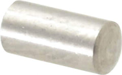 Value Collection - 3mm Diam x 6mm Pin Length 316 Stainless Steel Standard Dowel Pin - Bright Finish, 1 Rounded End - Eagle Tool & Supply