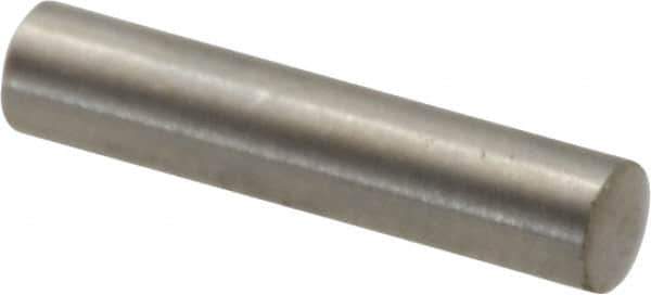Value Collection - 3mm Diam x 14mm Pin Length 316 Stainless Steel Standard Dowel Pin - Bright Finish, 1 Rounded End - Eagle Tool & Supply