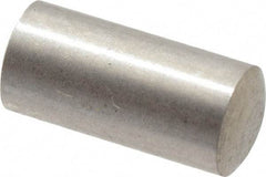 Value Collection - 4mm Diam x 8mm Pin Length 316 Stainless Steel Standard Dowel Pin - Bright Finish, 1 Rounded End - Eagle Tool & Supply