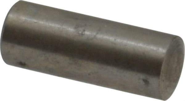 Value Collection - 4mm Diam x 10mm Pin Length 316 Stainless Steel Standard Dowel Pin - Bright Finish, 1 Rounded End - Eagle Tool & Supply