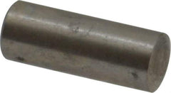 Value Collection - 4mm Diam x 10mm Pin Length 316 Stainless Steel Standard Dowel Pin - Bright Finish, 1 Rounded End - Eagle Tool & Supply