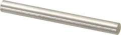 Value Collection - 4mm Diam x 40mm Pin Length 316 Stainless Steel Standard Dowel Pin - Bright Finish, 1 Rounded End - Eagle Tool & Supply
