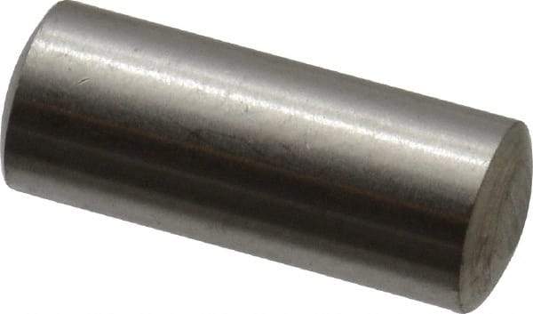Value Collection - 5mm Diam x 12mm Pin Length 316 Stainless Steel Standard Dowel Pin - Bright Finish, 1 Rounded End - Eagle Tool & Supply