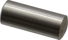 Value Collection - 5mm Diam x 12mm Pin Length 316 Stainless Steel Standard Dowel Pin - Bright Finish, 1 Rounded End - Eagle Tool & Supply