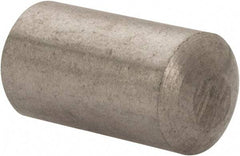 Value Collection - 6mm Diam x 10mm Pin Length 316 Stainless Steel Standard Dowel Pin - Bright Finish, 1 Rounded End - Eagle Tool & Supply