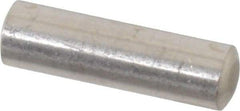 Value Collection - 6mm Diam x 20mm Pin Length 316 Stainless Steel Standard Dowel Pin - Bright Finish, 1 Rounded End - Eagle Tool & Supply