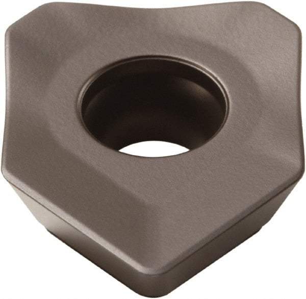 Seco - SEEX1505 M17 Grade T350M Carbide Milling Insert - TiCN/Al2O3 Finish, 0.219" Thick, 5/8" Inscribed Circle - Eagle Tool & Supply