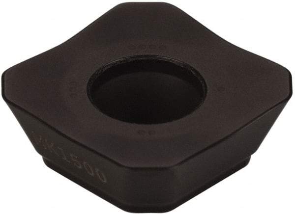 Seco - SEMX1505 M18 Grade MK1500 Carbide Milling Insert - TiCN/Al2O3 Finish, 0.219" Thick, 5/8" Inscribed Circle - Eagle Tool & Supply