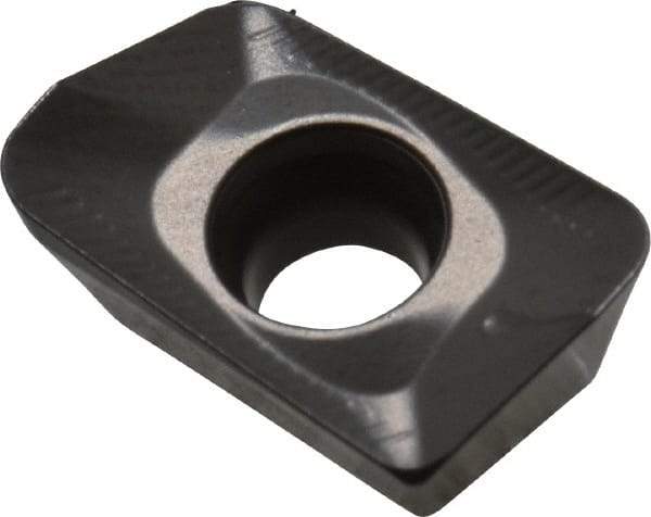 Seco - XOMX120416 ME08 Grade MP2500 Carbide Milling Insert - TiCN/Al2O3 Finish, 0.163" Thick, 1/16" Corner Radius - Eagle Tool & Supply