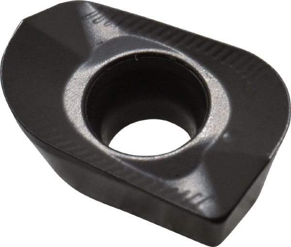 Seco - XOMX120440 ME08 Grade MP2500 Carbide Milling Insert - TiCN/Al2O3 Finish, 0.163" Thick, 0.157" Corner Radius - Eagle Tool & Supply
