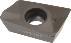 Seco - XOMX180608 M14 Grade MP2500 Carbide Milling Insert - TiCN/Al2O3 Finish, 1/4" Thick, 0.031" Corner Radius - Eagle Tool & Supply