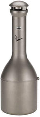 Rubbermaid - 4.1 Gal Stainless Steel Cigarette & Cigar Receptacle - 13" Wide x 39" High - Eagle Tool & Supply