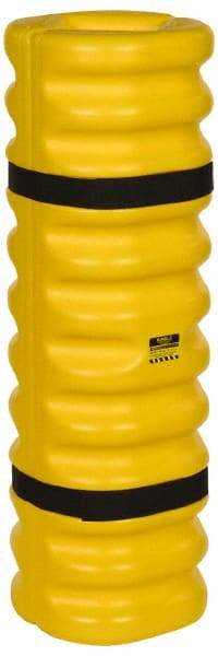 Eagle - 13" Wide x 13" Deep x 42" High, High Density Polyethylene Column Protector - Fits 4 to 6" Columns, Yellow - Eagle Tool & Supply