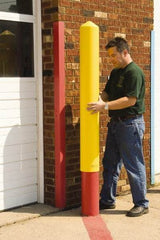 Eagle - 5" Deep x 56" High, 4" Bollard Cover - Red, High Density Polyethylene, 4 Lb, Smooth Surface - Eagle Tool & Supply