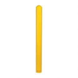 Eagle - 5" Deep x 56" High, 4" Bollard Cover - Yellow, High Density Polyethylene, 4 Lb, Smooth Surface - Eagle Tool & Supply
