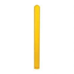 Eagle - 5" Deep x 56" High, 4" Bollard Cover - Yellow, High Density Polyethylene, 4 Lb, Smooth Surface - Eagle Tool & Supply