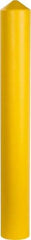 Eagle - 7-1/4" Wide x 7-1/4" Deep x 56" High, 6" Bollard Cover - Yellow, High Density Polyethylene, 6 Lb, Smooth Surface - Eagle Tool & Supply