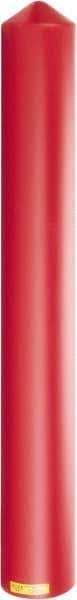 Eagle - 7-1/4" Wide x 7-1/4" Deep x 56" High, 6" Bollard Cover - Red, High Density Polyethylene, 6 Lb, Smooth Surface - Eagle Tool & Supply