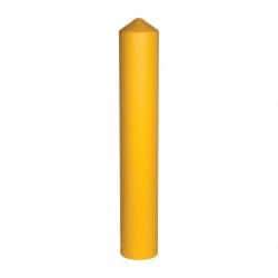 Eagle - 9-1/2" Wide x 9-1/2" Deep x 57" High, 8" Bollard Cover - Yellow, High Density Polyethylene, 8 Lb, Smooth Surface - Eagle Tool & Supply