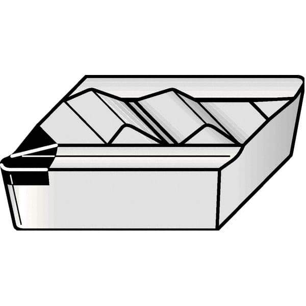 Kennametal - NPL505, KD1425 Grade Diamond Tipped Profiling Insert - Uncoated, 55° Incl Angle, Parallelogram, 0.4566" Side Length, 1/8" Thick, 0.13mm Corner Radius - Eagle Tool & Supply