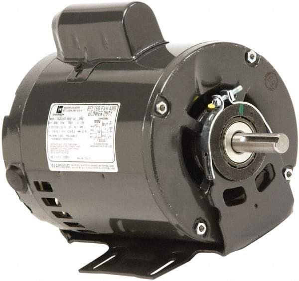 US Motors - 1 Max hp, 1,200 Max RPM, Cap Start-Cap Run Electric AC DC Motor - 115/208-230 V Input, Single Phase, 56H Frame, 5/8" Shaft Diam, Cradle Mount, ODP Enclosure - Eagle Tool & Supply