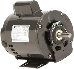 US Motors - 1-1/2 Max hp, 1,800 Max RPM, Single Cap Start Electric AC DC Motor - 115/208-230 V Input, Single Phase, 145T Frame, 7/8" Shaft Diam, Cradle Mount, ODP Enclosure - Eagle Tool & Supply