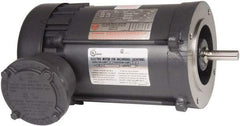 US Motors - 1/3 Max hp, 3,600 Max RPM, Single Cap Start Electric AC DC Motor - 115/208-230 V Input, Single Phase, 56C Frame, 5/8" Shaft Diam, C-Face Mount, TEFC Enclosure - Eagle Tool & Supply