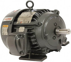 US Motors - 1/3 Max hp, 3,600 Max RPM, Single Cap Start Electric AC DC Motor - 115/208-230 V Input, Single Phase, 56 Frame, 5/8" Shaft Diam, Rigid Base Mount, TEFC Enclosure - Eagle Tool & Supply