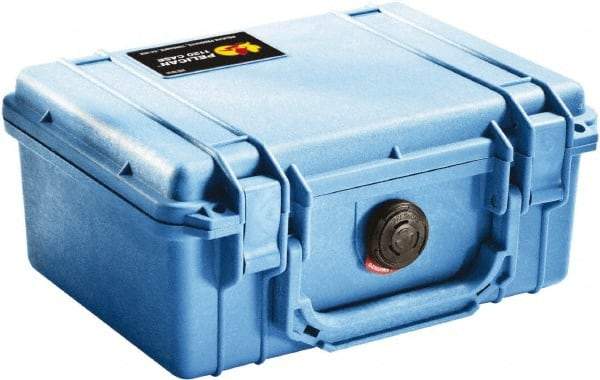 Pelican Products, Inc. - 7-51/64" Wide x 4-19/64" High, Clamshell Hard Case - Blue, Polyethylene - Eagle Tool & Supply